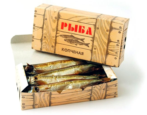 Картонные коробки для упаковки рыбы
