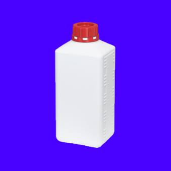 Бутылка прямоугольная 1л D40 мм белая
