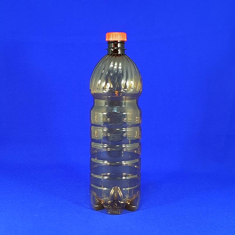 Бутылка с крышкой "Купол" 1 л D28 мм коричневая 