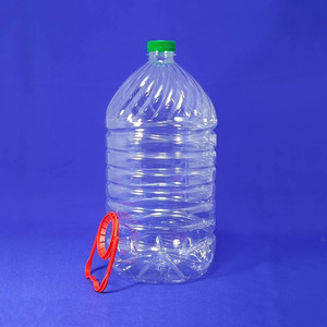 Бутылка круглая с крышкой и ручкой 5 л D38 мм прозрачная