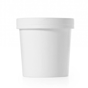 Упаковка для супа 230 мл с пластиковой крышкой (белый)
